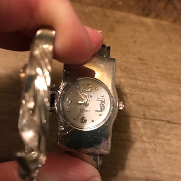 Jewelry Owl Watch With Hinged Band Excellent Condition Poshmark